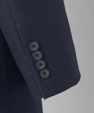 GOTAIRIKU 【御幸毛織】ドライスピナーツイルストレッチスーツ_ネイビー格子 ネイビー系8