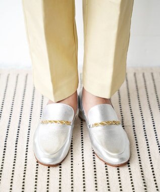 nouvelleRobe Oū 【本革・高反発】Spiral-bit loafers  ヒールローファー