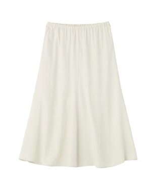 AMERICAN HOLIC 【イージーケア】サテンマーメードスカート Ivory
