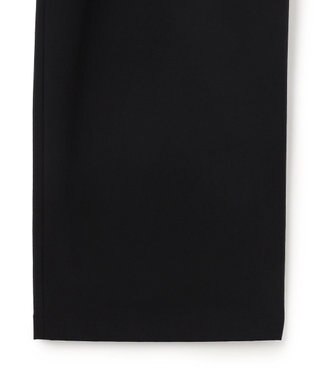 UNFILO 【セットアップ着用可/ウエストゴム】FINE MOVE ギャザーワイドパンツ ブラック