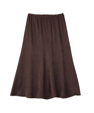 AMERICAN HOLIC 【イージーケア】サテンマーメードスカート Brown