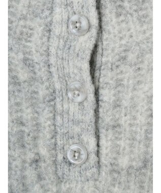 earth music&ecology フワフワＭＩＸハイネックショートニット Light Gray