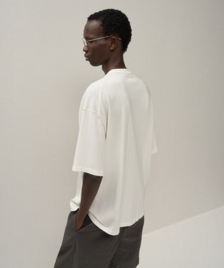 ATON FRESCA KNIT | ハーフスリーブクルーネックセーター - UNISEX WHITE