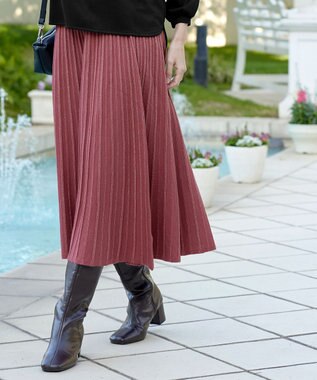 Tiaclasse ラメニットスカート ピンク