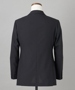 GOTAIRIKU 【オールシーズン対応】WOOL×POLYESTER ライトウェイト スーツ（ブラックストライプ） ブラック系1