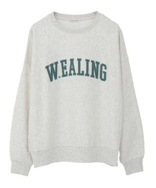 Green Parks 刺しゅうロゴ裏毛プルオーバー Oatmeal