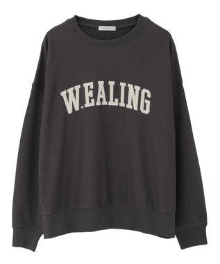 Green Parks 刺しゅうロゴ裏毛プルオーバー Charcoal Gray