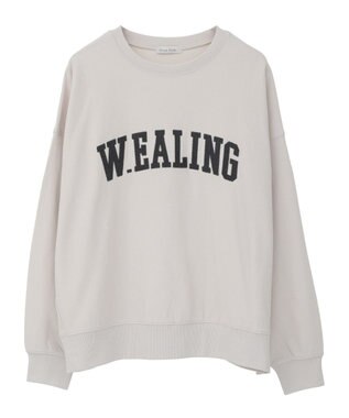 Green Parks 刺しゅうロゴ裏毛プルオーバー Off White