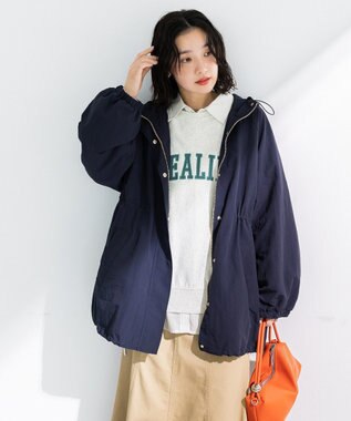 Green Parks 刺しゅうロゴ裏毛プルオーバー Oatmeal