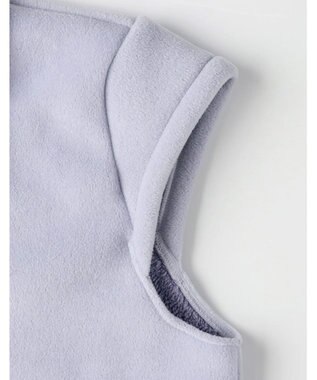 Wing ベスト 3分袖 ショート丈(腰付近) フリース素材 ボア使用(裏側) 保温性 あたたかい 前開きタイプ レディース EX2070 ウイング／ワコール パープル