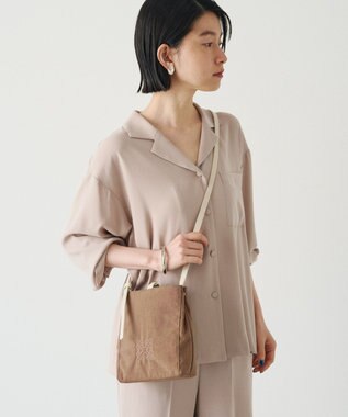 russet ナイロンミニショルダーバッグ(Z-235) Brown