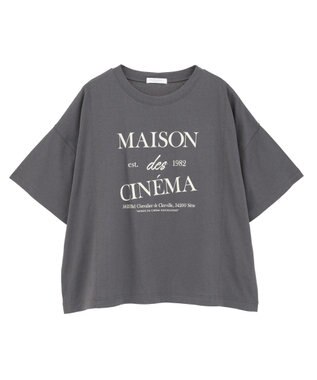 Green Parks アソートロゴ切替Ｔシャツ Charcoal Gray
