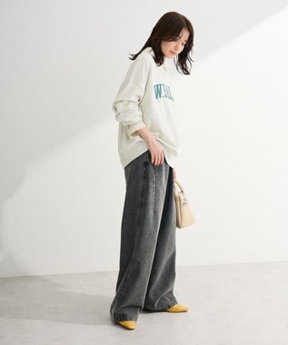 Green Parks 刺しゅうロゴ裏毛プルオーバー Oatmeal