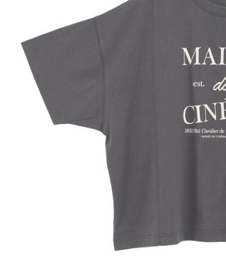 Green Parks アソートロゴ切替Ｔシャツ Charcoal Gray