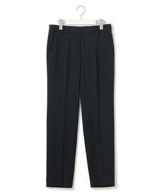 23区 【洗える】ウールライクカルゼ テーパード パンツ ネイビー系