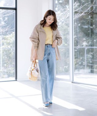 Tiaclasse 【洗える】ラグランパフスリーブブラウス イエロー