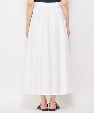 uncrave 【撥水・UVカット・接触冷感】プルーフナイロン フレアスカート ホワイト