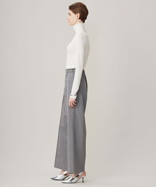 ICB 【洗える】 パウダリーチュール ハイネックトップス オフホワイト系