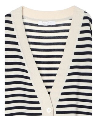 Green Parks 洗える　アソートミドル丈カーディガン Border