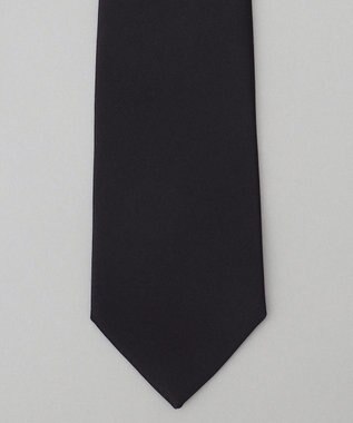 GOTAIRIKU 【WEAR BLACK】フォーマル用_サテン無地 ネクタイ ブラック系