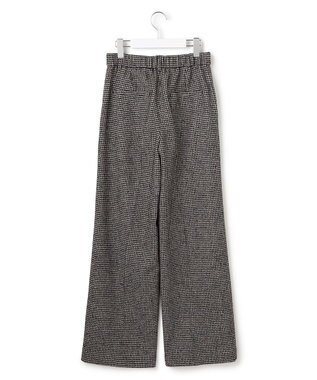 23区 L ループミックスツイード ワイド パンツ モノトーン