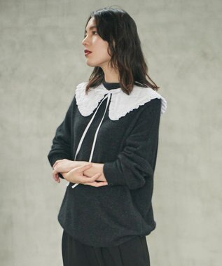 #Newans LILY/ キルティング付け襟 ホワイト系