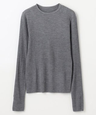 NAVE 【Nave・手洗い可】リュクスウール クルーネックニット ライトグレー系