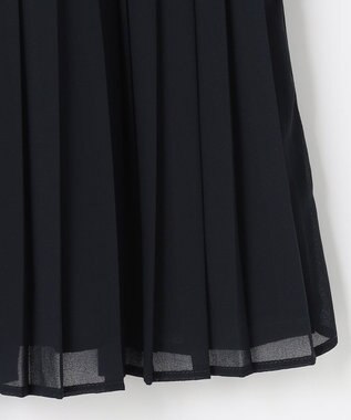 組曲 KIDS 【150-170cm】シフォンプリーツコンビ ワンピース ネイビー系