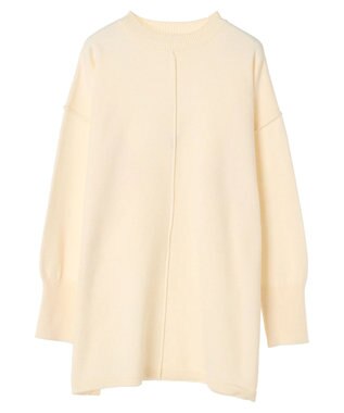 Green Parks もちやわ　ニットチュニック Off White