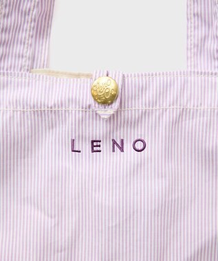 LENO NEWS PAPER BAG CANDY STRIPE / ニュースペーパーバッグ PINK