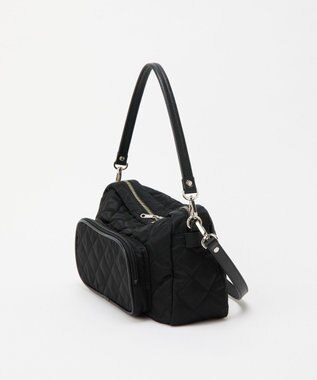 russet 【2025AW新作】キルティング横長2WAYショルダーバッグ(SF-258) Black