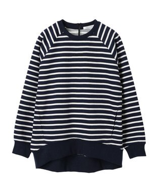 AMERICAN HOLIC バックＺＩＰロゴ刺繍ポンチチュニック Border