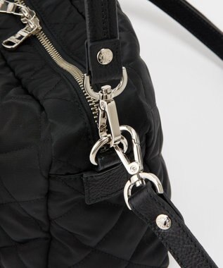 russet 【2025AW新作】キルティング横長2WAYショルダーバッグ(SF-258) Black