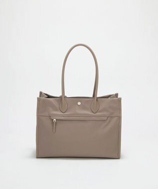 TOPKAPI 【Breath TOPKAPI】PRIM プリム ナイロン スクエア トートバッグ チャーム付き　A4 / 軽量 グレージュ