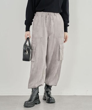 Green Parks ・ＳＵＧＡＲ　ＳＰＯＯＮスエードポンチカーゴパンツ Gray