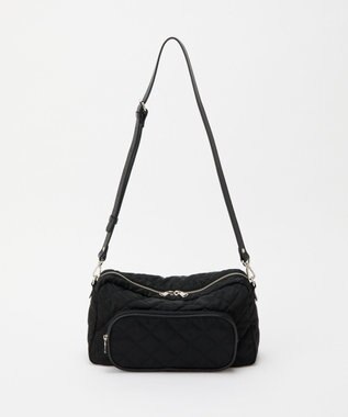 russet 【2025AW新作】キルティング横長2WAYショルダーバッグ(SF-258) Black