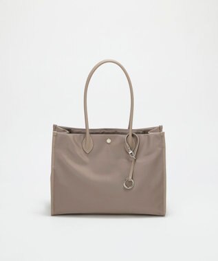 TOPKAPI 【Breath TOPKAPI】PRIM プリム ナイロン スクエア トートバッグ チャーム付き　A4 / 軽量 グレージュ