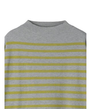 CRAFT STANDARD BOUTIQUE とてもちボーダーニットプルオーバー Gray Mixture