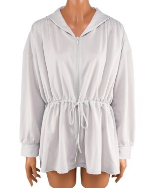 San-ai Resort（三愛水着楽園） 【SALE】シャツ風パーカーM・L【Big Apple's（ビッグアップルズ）】 ベージュ