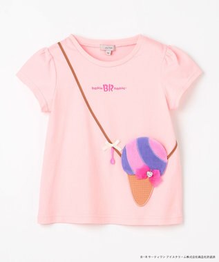 ANY KIDS 【any FAM×サーティワン アイスクリーム】フレーバー ポシェットTシャツ ピンク（コットンキャンディ）