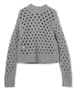 BEIGE， KOKOMO / ウールアルパカメッシュニット Md.Gray