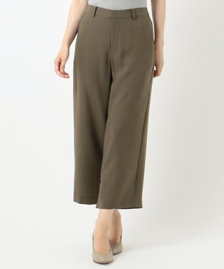 J.PRESS LADIES 【洗える】リラクシオンツイル パンツ カーキ系