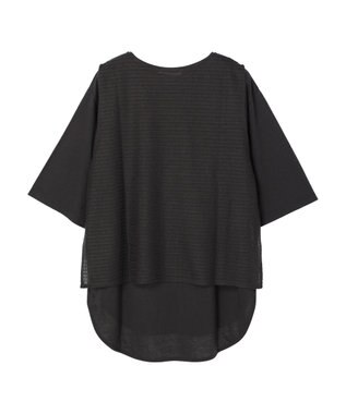 Green Parks ＳＥＴ２点　メッシュベスト＋半袖カットチュニック Gray