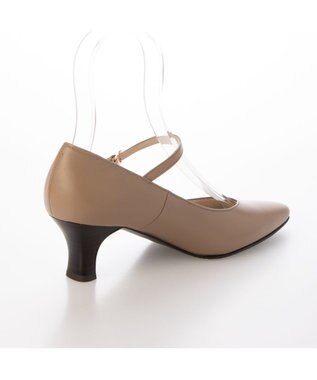 Riz raffinee <Riz raffinee>Vカットアンクルストラップパンプス ダークベージュ