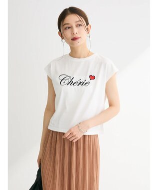 Green Parks ・ｓｗｉｎｇ　ｂｙ　ロゴ刺繍フレンチＴＥＥ Off White