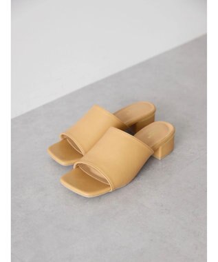 AMERICAN HOLIC スクエアトゥサンダル Camel