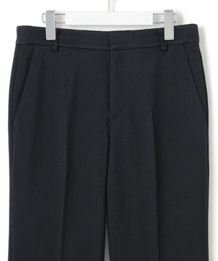 23区 【洗える】ウールライクカルゼ テーパード パンツ ネイビー系