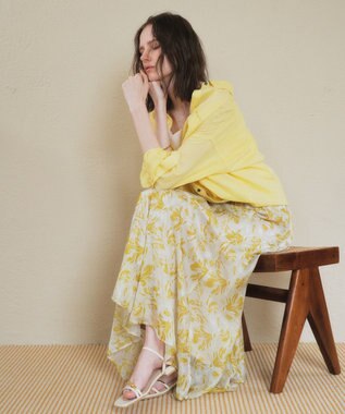 YECCA VECCA 3wayフレンチリネンシャツ White