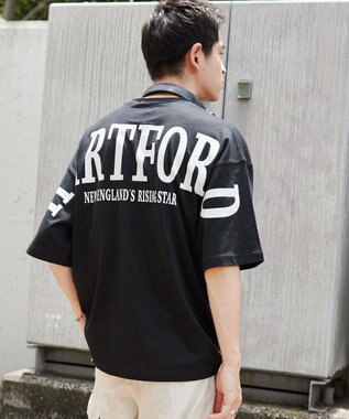 WEGO 【ユニセックス着用ITEM】ストレートロゴプリントT（SS） ブラック