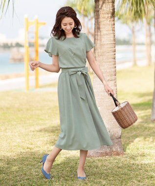 洗える 大人上品なフレンチフレア袖ワンピース Tiaclasse ファッション通販 公式通販 オンワード クローゼット